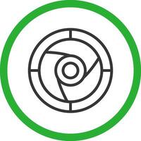 Shutter Creative Icon Design vector