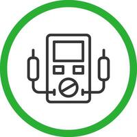 Voltmeter Creative Icon Design vector