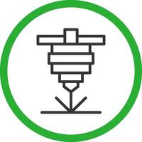 Laser Cutting Creative Icon Design vector
