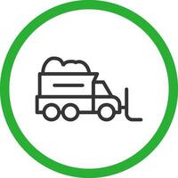 Snowplow Creative Icon Design vector