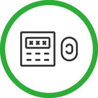Door Lock Creative Icon Design vector