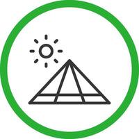 Pyramid Creative Icon Design vector