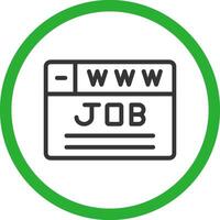 Job Search Creative Icon Design vector