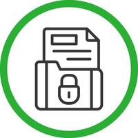 Confidential Creative Icon Design vector