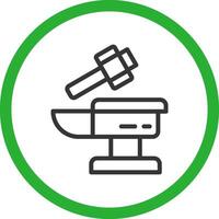 Anvil Creative Icon Design vector