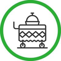 Food Cart Creative Icon Design vector