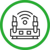 diseño de icono creativo de enrutador wifi vector