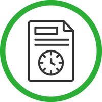 Schedule Creative Icon Design vector