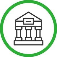 Greek Temple Creative Icon Design vector
