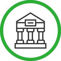 Greek Temple Creative Icon Design vector