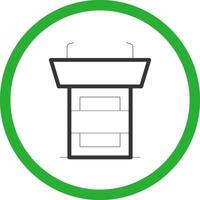 Line Green Gradient Design vector