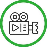 diseño de icono creativo de cámara de video vector