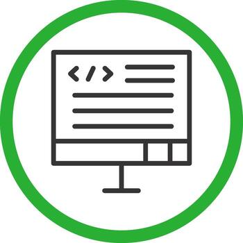 Code Creative Icon Design vector