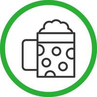 Pint Of Beer Creative Icon Design vector