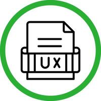 Ux Format Creative Icon Design vector