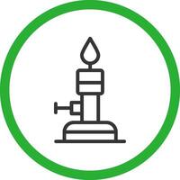 Bunsen Burner Creative Icon Design vector