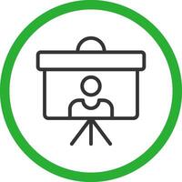 Line Green Gradient Design vector