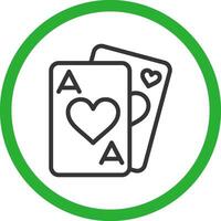 Playing Cards Creative Icon Design vector