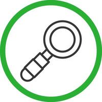 Magnifying Glass Creative Icon Design vector