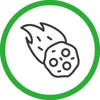 Meteor Creative Icon Design vector