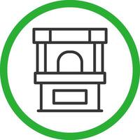 Ticket Box Creative Icon Design vector