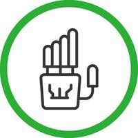 Robot Hand Creative Icon Design vector