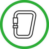 Carabiner Creative Icon Design vector