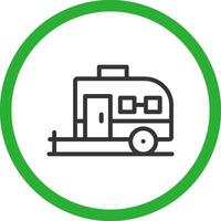 Caravan Creative Icon Design vector