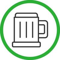 Pint Of Beer Creative Icon Design vector