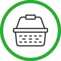 Picnic Basket Creative Icon Design vector