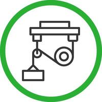 Pulley Creative Icon Design vector
