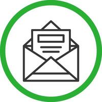 Open Email Creative Icon Design vector