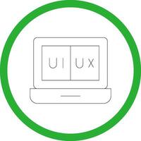 ui ux creativo icono diseño vector