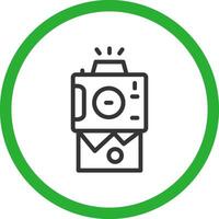 Instant Camera Creative Icon Design vector