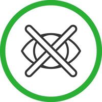 Close Eyes Creative Icon Design vector