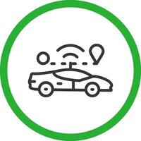 Self Driving Creative Icon Design vector