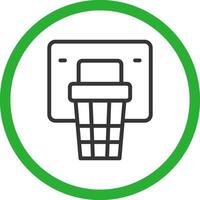 Basketball Hoop Creative Icon Design vector