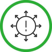 Diversification Creative Icon Design vector