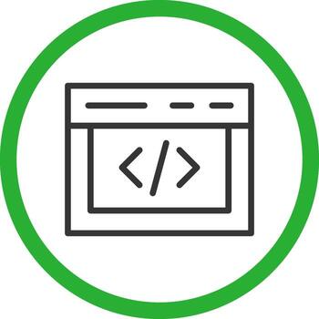 Coding Creative Icon Design vector