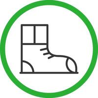 diseño de icono creativo de botas vector