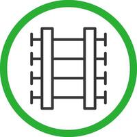 Train Tracks Creative Icon Design vector