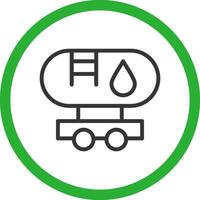 Tanker Truck Creative Icon Design vector