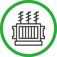 Power Transformer Creative Icon Design vector