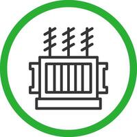 Power Transformer Creative Icon Design vector