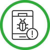 Bug Creative Icon Design vector