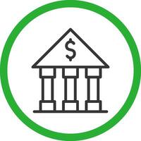 Bank Creative Icon Design vector