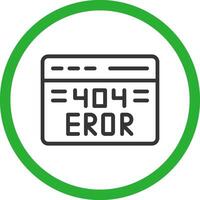 Diseño de icono creativo de error 404 vector