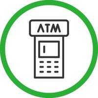 ATM Machine Creative Icon Design vector