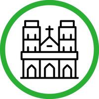 Notre Dame Creative Icon Design vector