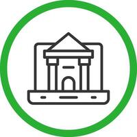 Online University Creative Icon Design vector